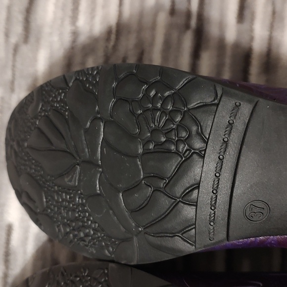 Gracosy Purple/Blue Leather Oxfords with heel Sz 37 - Picture 12 of 16